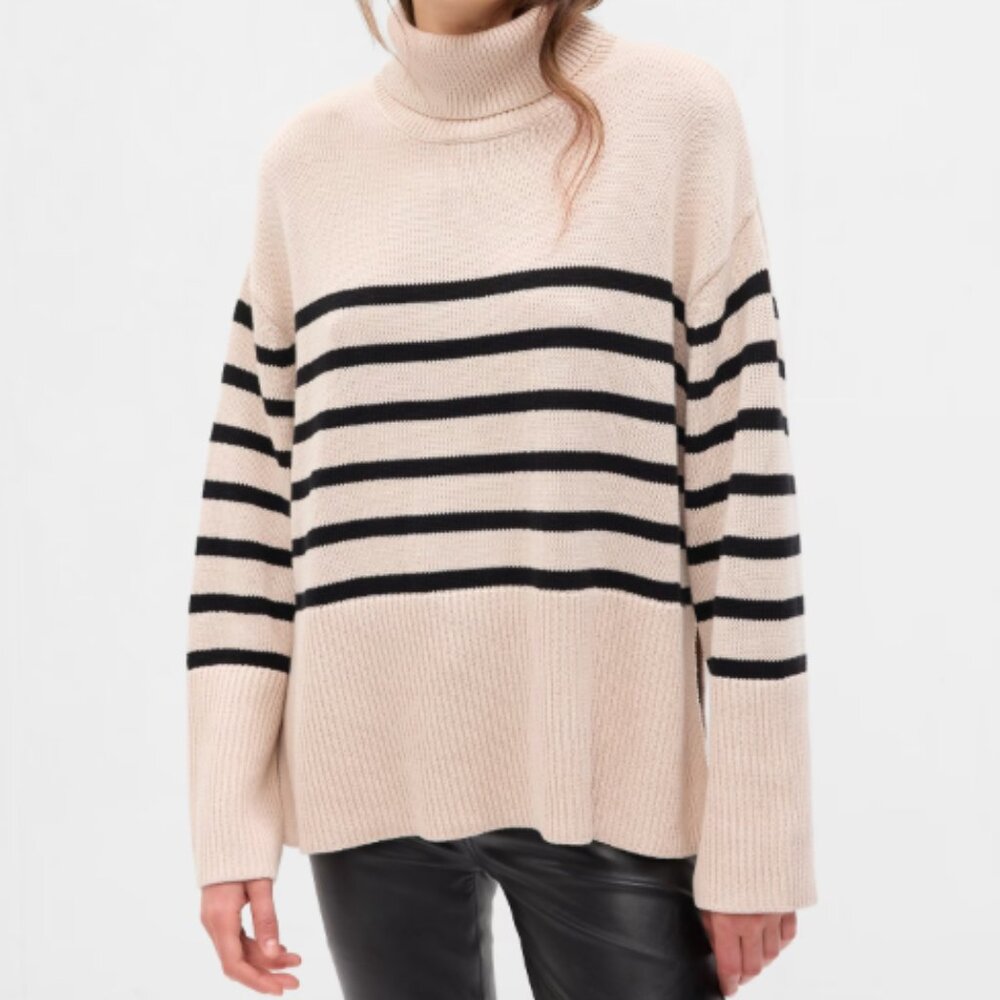 Gap Split-Hem Turtleneck Sweater Size XS